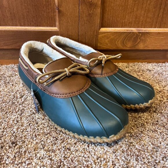 JBU by Jambu Army Green Duck Boots  🥾 - Picture 1 of 3